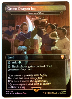 MTG Green Dragon Inn - Homeward Path *FOIL* LOTR 0365 NM Mythic Land - Image 1