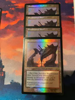MTG Modern Horizons 3 Bloodstained Mire Retro Frame Foil x 4 - Image 1