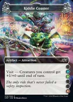 4x Attraction: (2,3,6) Kiddie Coaster MTG Unfinity NM Magic Regular - Image 1