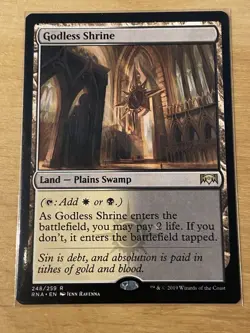 Magic The Gathering MTG GODLESS SHRINE Ravnica Allegiance NM Near Mint - Image 1