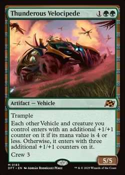 1 x Thunderous Velocipede - Foil - Aetherdrift - NM-Mint - MTG - Image 1