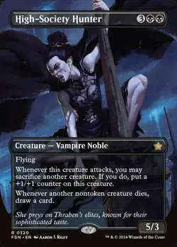 1 x High-Society Hunter - Borderless - Foundations - NM-Mint - MTG - Image 1