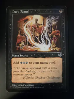 Dark Ritual LP Mirage MTG FREE SHIPPING - Image 1