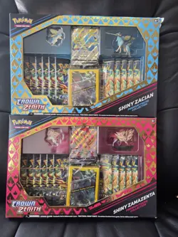 Pokemon Crown Zenith Premium Figure Collection Box Zacian & Zamazenta - Image 1