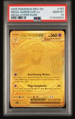 Mega Gardevoir Ex - PSA 10 - Mega Hyper Rare 187/132 Pokemon Mega Evolution - Image 1