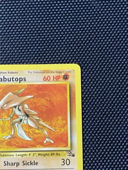 Kabutops 24/62 WotC Fossil Unlimited Regular Rare Pokemon LP - Image 3