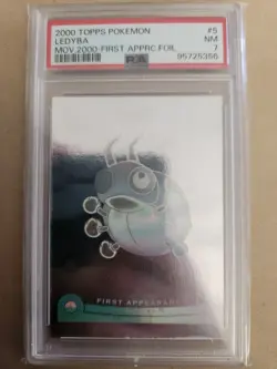 2000 Topps Pokemon The Movie 2000 First Appearance Foil #5 Ledyba PSA 7 - Image 1