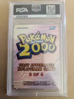 2000 Topps Pokemon The Movie 2000 First Appearance Foil #5 Ledyba PSA 7 - Image 2