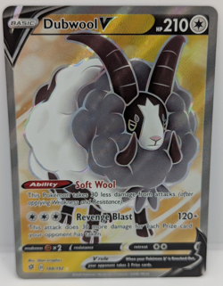Dubwool V (Full Art) 188/192 Swsh02: Rebel Clash Holo NM Pokemon - Image 1