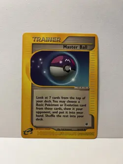Pokemon TCG Expedition Base Set Master Ball Trainer 143/165 Never Played - Image 1