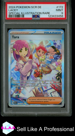 LACEY SPECI4L ILLUSTRATION RARE POKEMON GER SCR DE-STELLAR CROWN 2024 172 PSA 9 - Image 1
