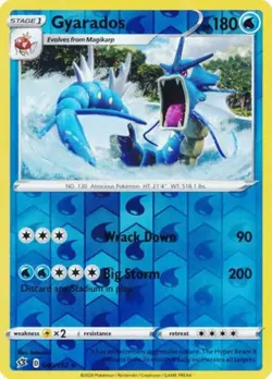 Pokemon - Gyarados - 040/192 - Reverse Holo Rare - Sword & Shield - Rebel Clash - Image 1