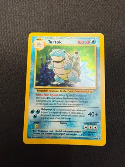 Pokemon Blastoise (Turtok) Base Set German *NM/LP* 2/102 Holo WOTC 1999 - Image 1