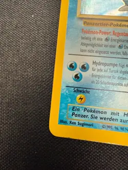 Pokemon Blastoise (Turtok) Base Set German *NM/LP* 2/102 Holo WOTC 1999 - Image 2