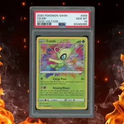 Pokemon Vivid Voltage CELEBI 009/185 PSA 10 - Image 1