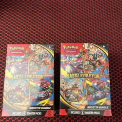 Pokemon Mega Evolution Booster Bundle, Lot of 2, Sealed, Brand New, Ships Fast - Image 1