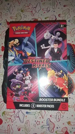 Pokemon TCG Destined Rivals Booster Bundle 6 Packs New Factory Sealed - Image 1