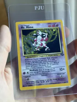 Pokemon Jungle 1999 Mr. Mime #6/64 Holo Rare LP - Image 1