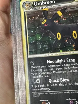 2010 Pokemon HG&SS Undaunted Umbreon Holo w/Swirl 10/90 PSA 9 Mint - Image 3