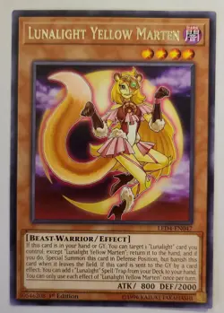 Yu-Gi-Oh! LUNALIGHT YELLOW MARTEN LED4-EN047 1st Edition Rare LD: Sisters otR 🍒 - Image 2