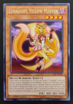 Yu-Gi-Oh! LUNALIGHT YELLOW MARTEN LED4-EN047 1st Edition Rare LD: Sisters otR 🍒 - Image 4