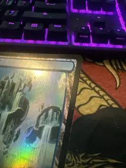 Mtg Magic Zendikar Rising Bowl Island Foil Misprint Error Missing Ink 270 Card - Image 3