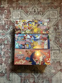 Pokemon Center Tohoku Hiroshima Fukuoka Special Box set of 3 Promo Card Pikachu - Image 1