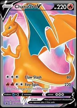 Charizard V SWSH050 Champions Path Black Star Promo Pokemon Cards Near Mint NM - Image 1
