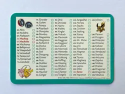 Hasbro Pokemon Jr Adventure Trading Card Game Checklist 1999 - Image 2