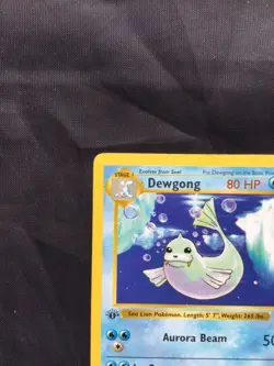 Pokemon Cards: Base Set 1st Edition Uncommon: Dewgong 25/102 - Image 2