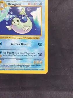 Pokemon Cards: Base Set 1st Edition Uncommon: Dewgong 25/102 - Image 4