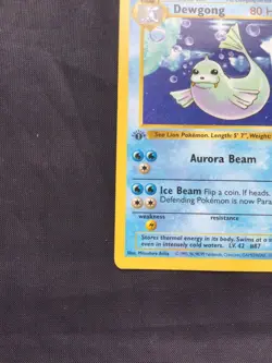 Pokemon Cards: Base Set 1st Edition Uncommon: Dewgong 25/102 - Image 5