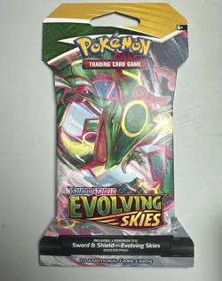 Pokemon Sword & Shield: Evolving Skies - Sleeved Booster Pack [TCG 10 Cards] 820650808784 - Image 1