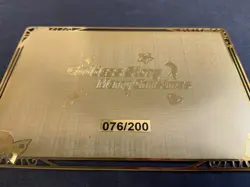 WES - Goddess Story Gold METAL Card - Serial Number #076/200! Anime Rem and Ram - Image 5