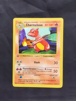 Pokemon Cards: Base Set 1st Edition Uncommon: Charmeleon 24/102 - Image 1