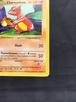 Pokemon Cards: Base Set 1st Edition Uncommon: Charmeleon 24/102 - Image 4