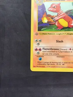 Pokemon Cards: Base Set 1st Edition Uncommon: Charmeleon 24/102 - Image 5