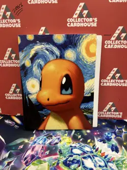 Pokemon x Van Gogh squirtle and charmander Soft Card Binder | G20 - Image 2
