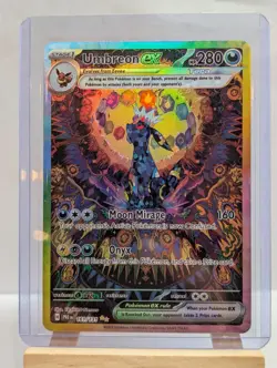 Custom Fan Art Umbreon EX Tera High Quality Custom Card Foil Finish Full Art - Image 3