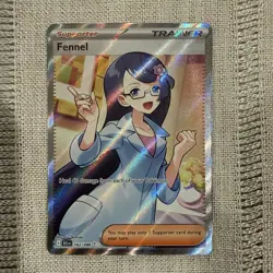 Pokemon TCG Fennel Card Black Bolt Sv: 162/086 NM/M Condition - Image 1