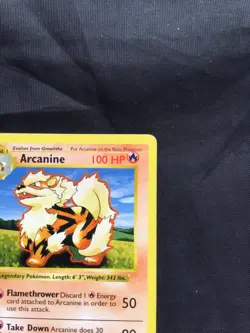 Pokemon Cards: Base Set 1st Edition Uncommon: Arcanine 23/102 - Image 3
