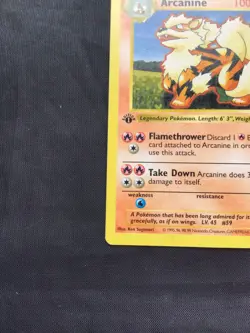 Pokemon Cards: Base Set 1st Edition Uncommon: Arcanine 23/102 - Image 5