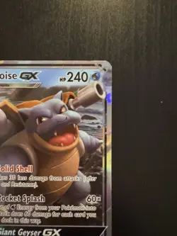 Blastoise GX 35/214 Sm-Unbroken Bonds Holo Card Near Mint Condition - Image 5