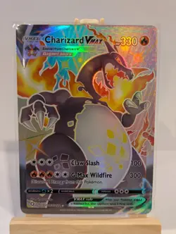 Custom Fan Art Charizard Vmax Black High Quality Custom Card Foil Finish - Image 2