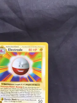 Pokemon Cards: Base Set Shadowless Rare: Electrode 21/102 - Image 3