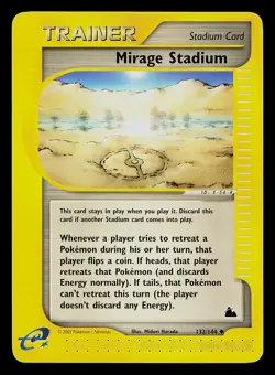 Pokemon Card - Mirage Stadium Skyridge 132/144 Uncommon Non-Holo - Image 1