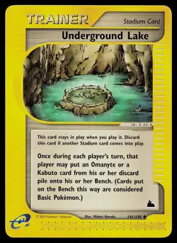 Pokemon Card - Underground Lake Skyridge 141/144 - Image 1