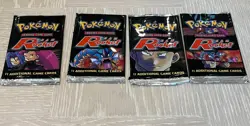 Pokemon 2000 Unlimited Team Rocket Open Booster Packs Full 4 Art set - No Cards - Image 3