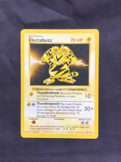 Pokemon Cards: Base Set Shadowless Rare: Electabuzz 20/102 - Image 1
