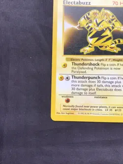 Pokemon Cards: Base Set Shadowless Rare: Electabuzz 20/102 - Image 5